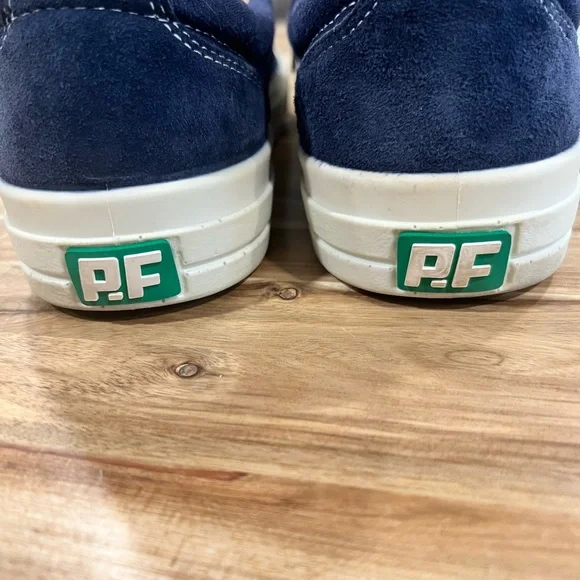 P.F. Flyers Blue and White Classic Sneakers - Picture 6 of 8